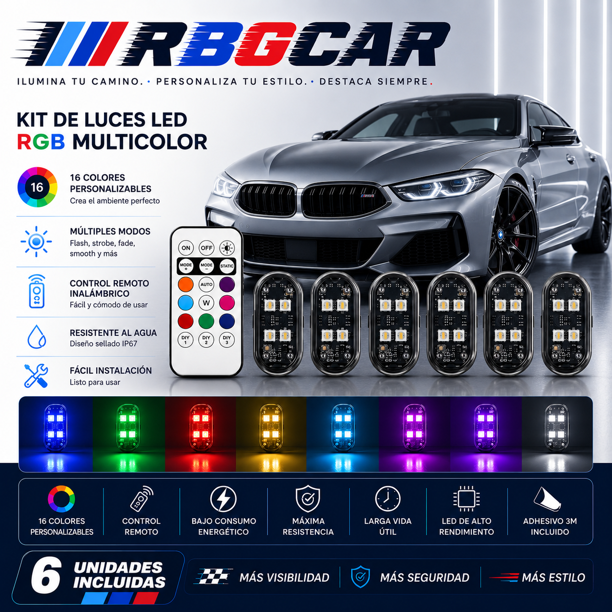 RBG Luz de Interior Multicolor